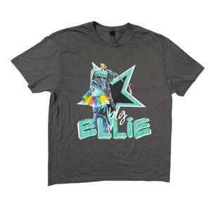 Gildan Softstyle Mens XL New York Liberty Big Ellie Mascot Graphic T-Shirt Gray